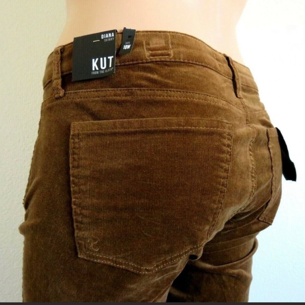 KUT from the Kloth Jeans Women's CORDUROY Diana SKINNY Plus Size 18 NWT - Picture 5 of 6